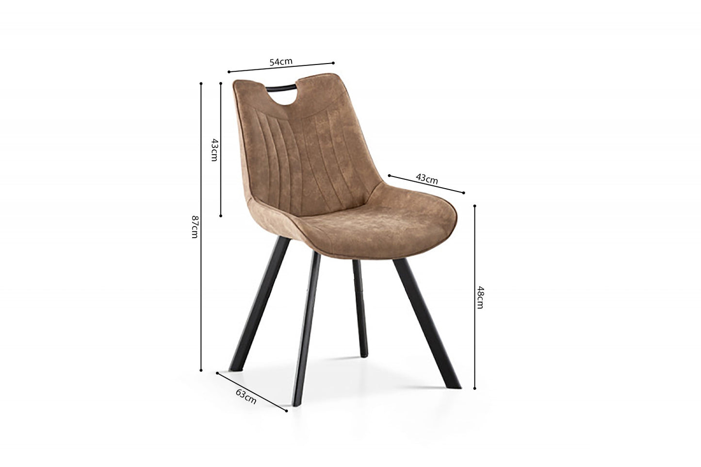 Chaise 'Pablo' PU Micro fibre